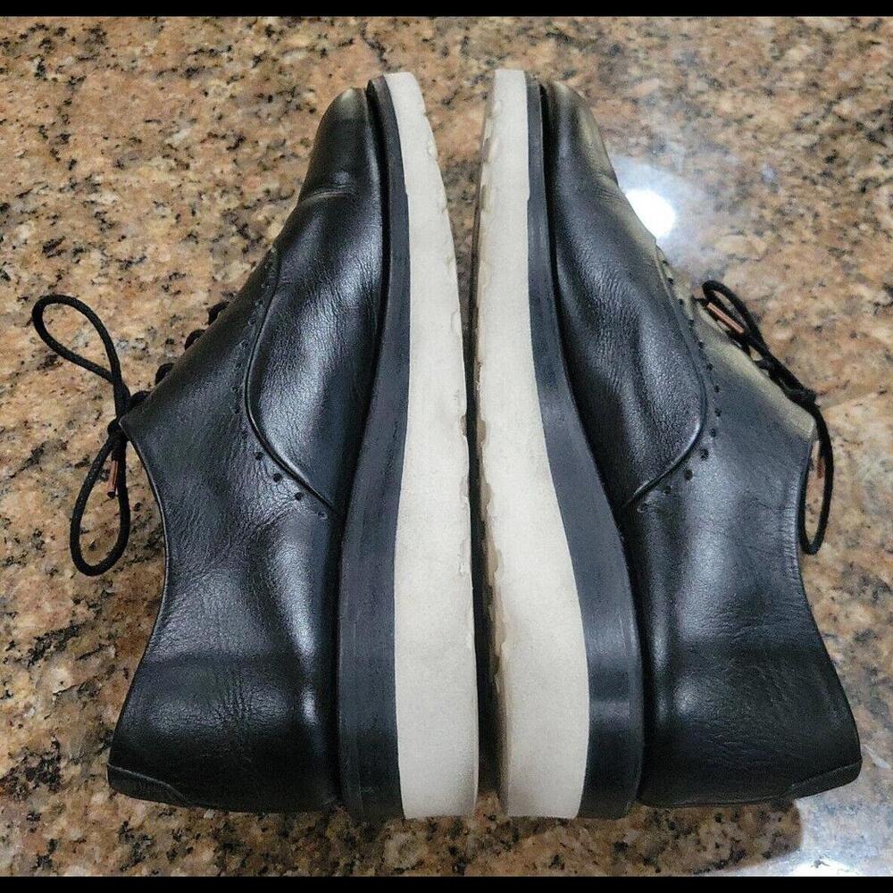 The Office of Angela Scott Mr. Simone Black Leather Oxford Shoes Womens 38.5 8.5 - Picture 10 of 12